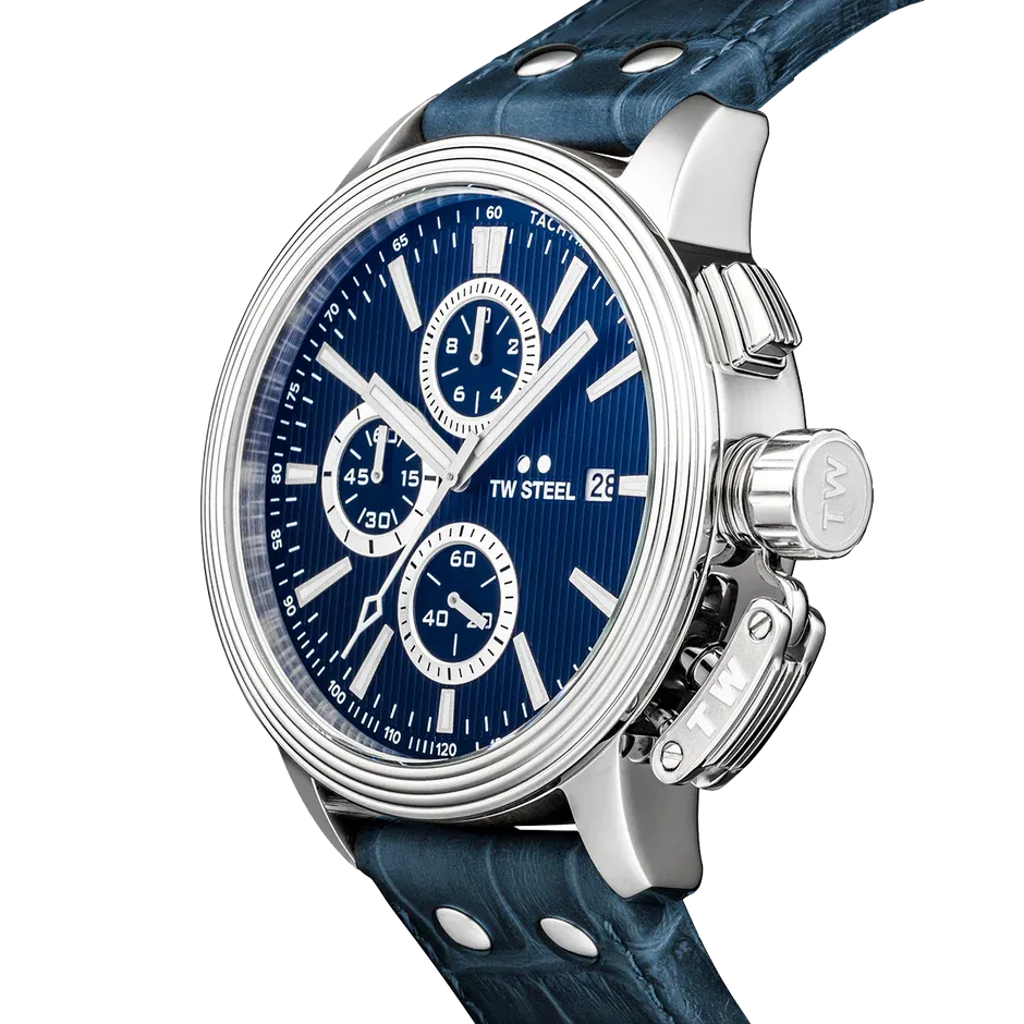 TW Steel Watch Men's CEO Adesso Chronograph CE7007 Blue