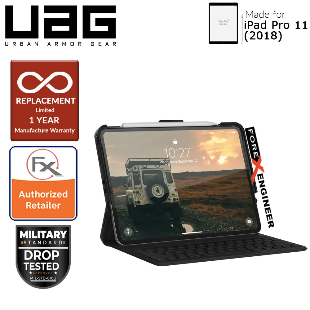 UAG Scout Series for iPad Pro 11 inch 2018 - Compatible with Smart Keyboard Folio - Black