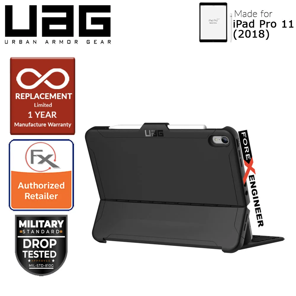 UAG Scout Series for iPad Pro 11 inch 2018 - Compatible with Smart Keyboard Folio - Black