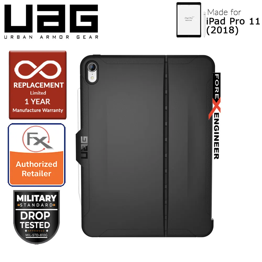 UAG Scout Series for iPad Pro 11 inch 2018 - Compatible with Smart Keyboard Folio - Black