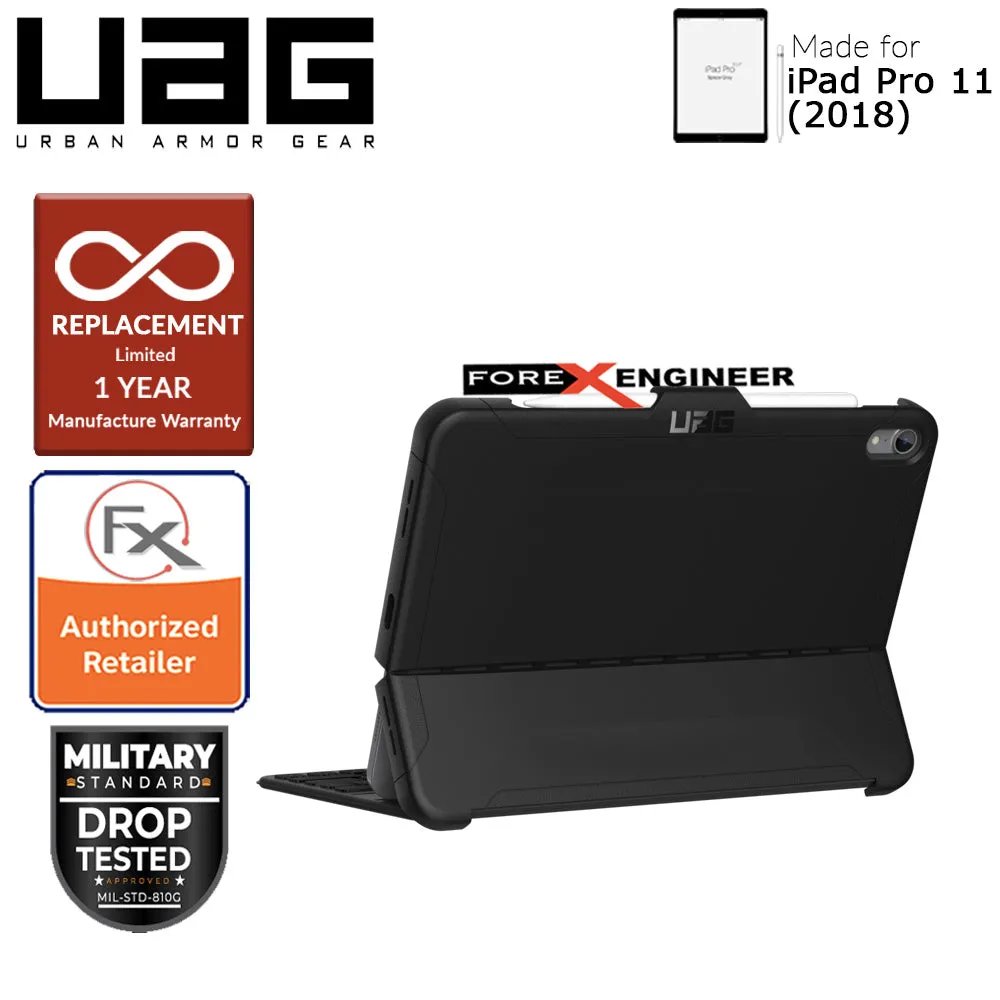 UAG Scout Series for iPad Pro 11 inch 2018 - Compatible with Smart Keyboard Folio - Black