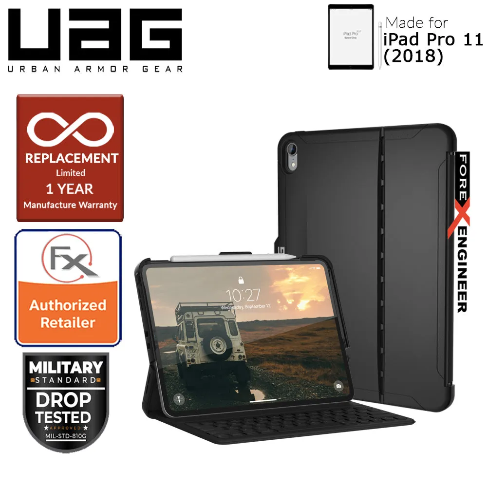 UAG Scout Series for iPad Pro 11 inch 2018 - Compatible with Smart Keyboard Folio - Black