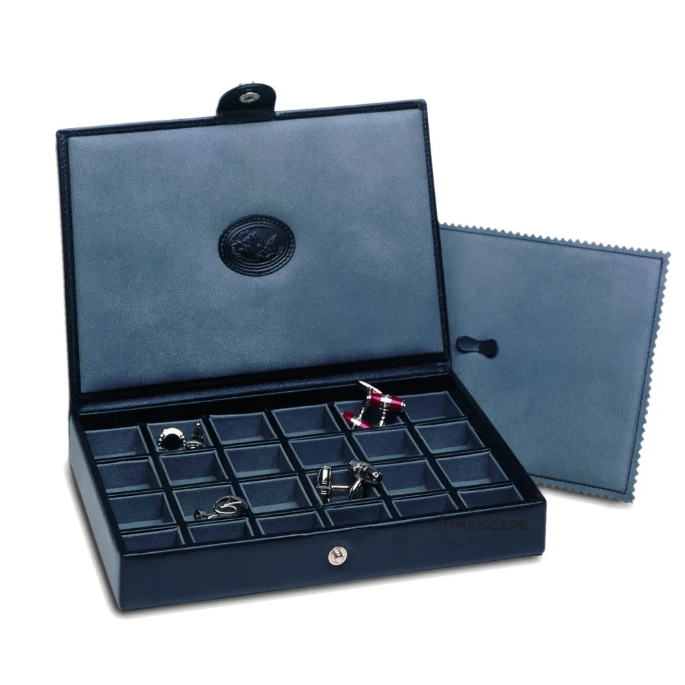 UNDERWOOD (LONDON) - 24-Unit Leather Cufflink Box | UN221/BLK