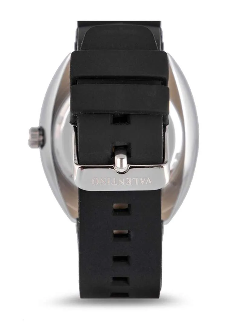 Valentino 20122314-RED BLUE RING-BLK DL Rubber Strap for Men