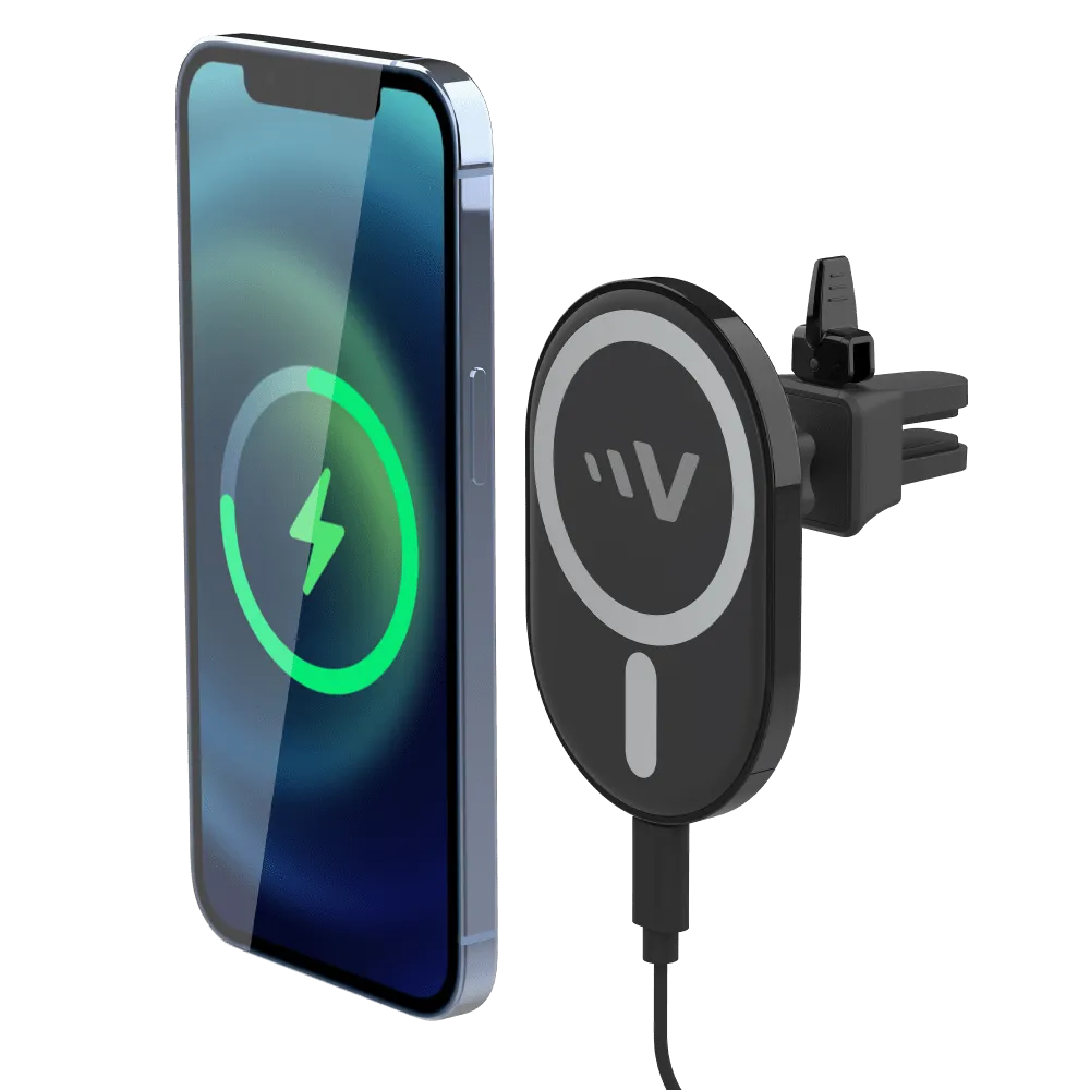 Ventev 15W Magnetic Wireless Car Charger Mount Black by Ventev