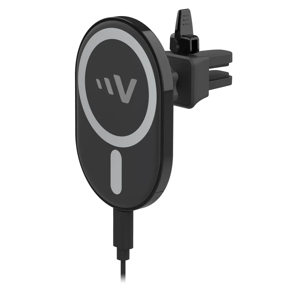 Ventev 15W Magnetic Wireless Car Charger Mount Black by Ventev