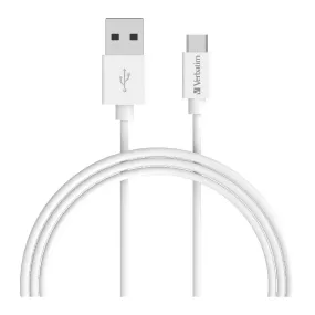 Verbatim Essentials Charge & Sync Micro USB Cable 1mt - White