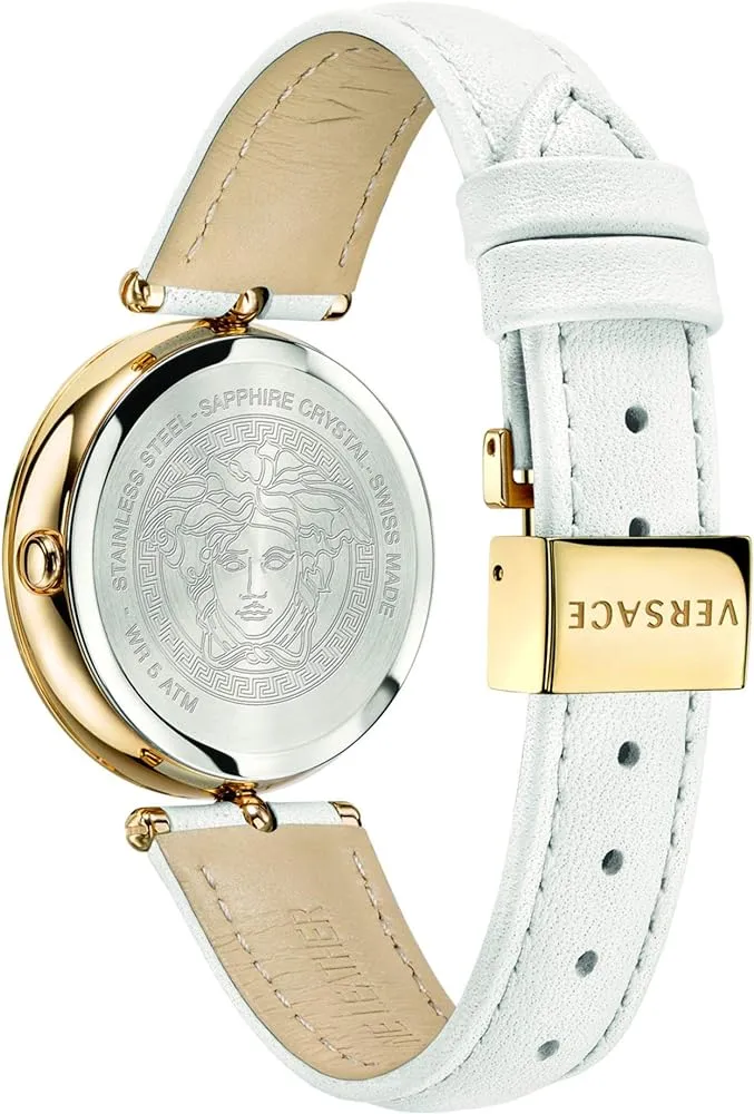 Versace Ladies Watch Palazzo Empire 34mm White Gold VECQ00218