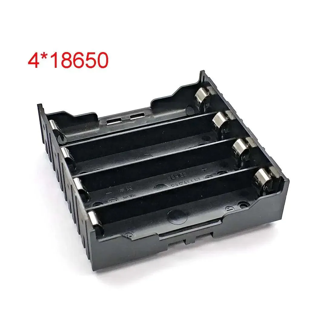 Versatile ABS 18650 Battery Holder Cases for DIY Power Banks - 1 to 4 Slot Options