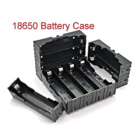 Versatile ABS 18650 Battery Holder Cases for DIY Power Banks - 1 to 4 Slot Options