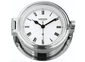 Wempe Cup Series Porthole Clock 140mm - Roman Numerals  - Stainless Case