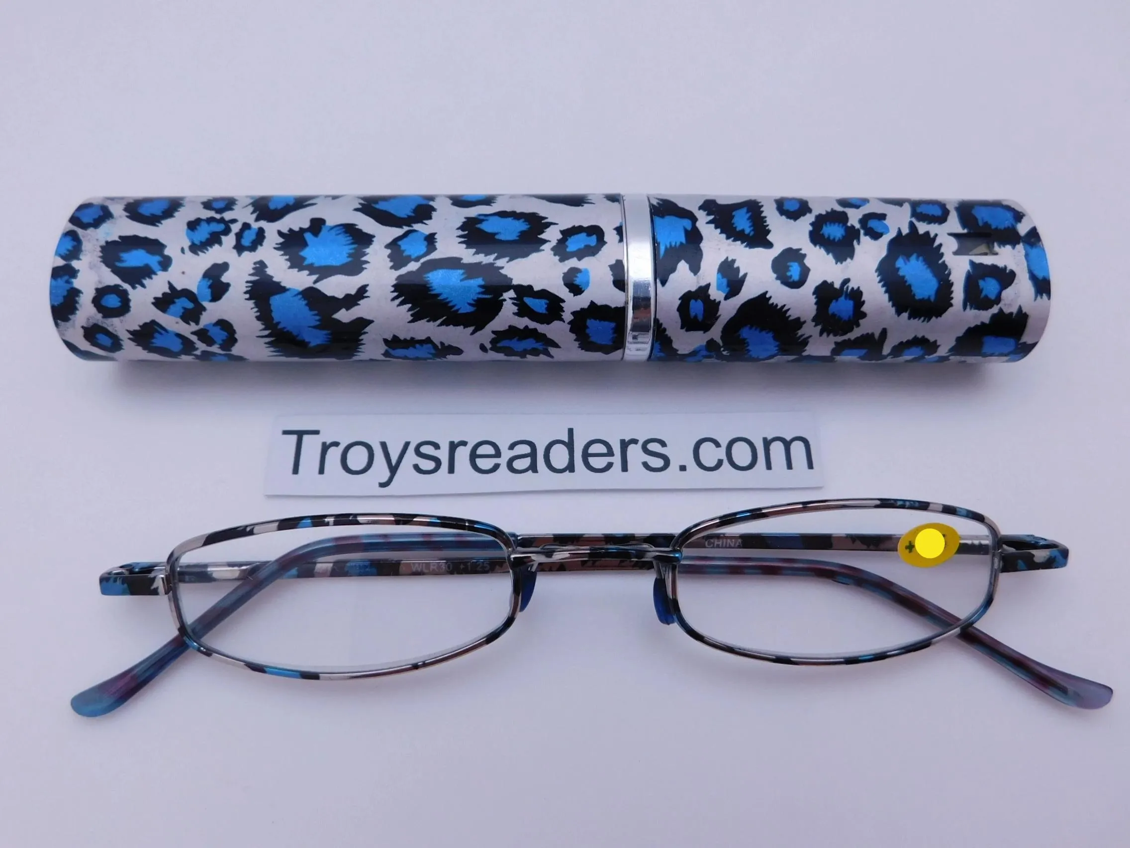 Wildlife Metal Tube Readers Tiger, Zebra, Leopard, Giraffe Print Reading Glasses