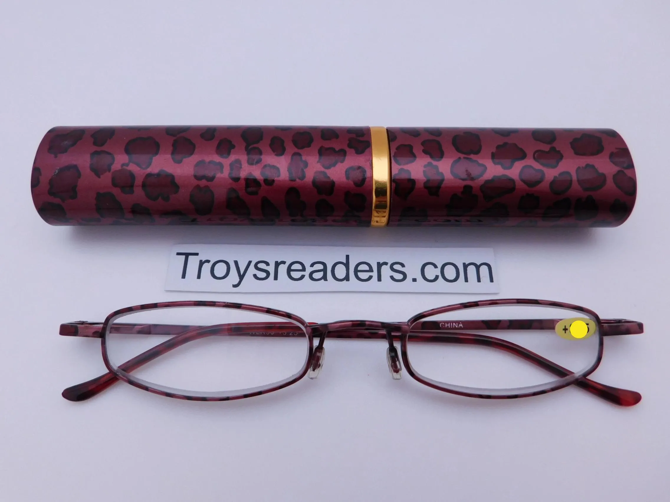 Wildlife Metal Tube Readers Tiger, Zebra, Leopard, Giraffe Print Reading Glasses