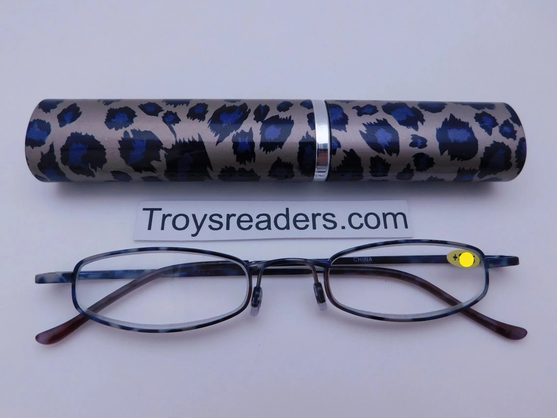 Wildlife Metal Tube Readers Tiger, Zebra, Leopard, Giraffe Print Reading Glasses