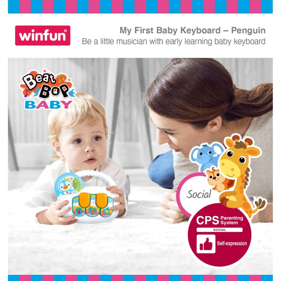 WinFun My First Baby Keyboard Piano Tunes Penguin Shape