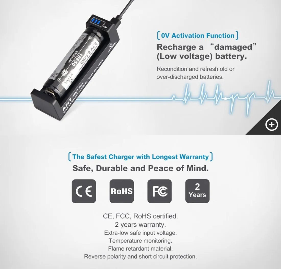 Xtar ANT MC1 Plus Li-ion Battery Charger