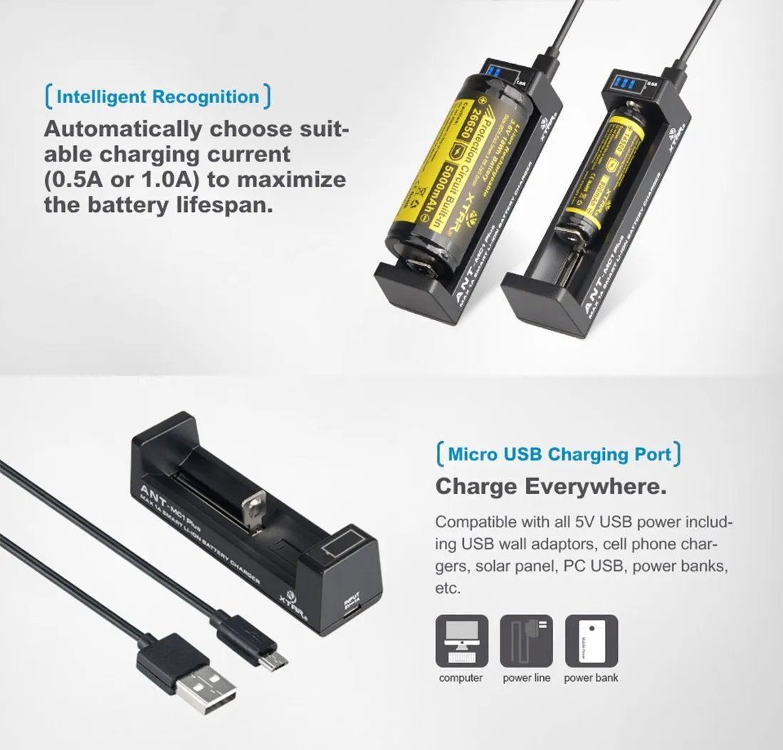 Xtar ANT MC1 Plus Li-ion Battery Charger