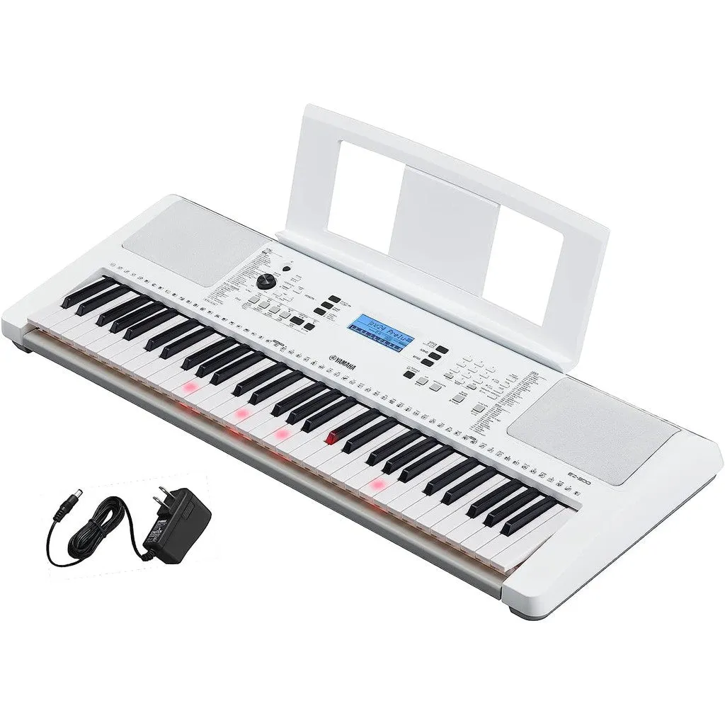 Yamaha EZ300 61-key Portable Keyboard with Lighted Keys and PA130 Power Adapter